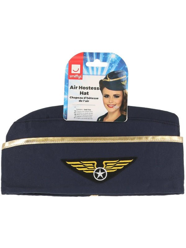 Air Hostess Hat, Blue - Adult Weekender
