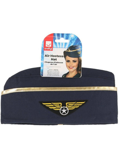 Air Hostess Hat, Blue - Adult Weekender