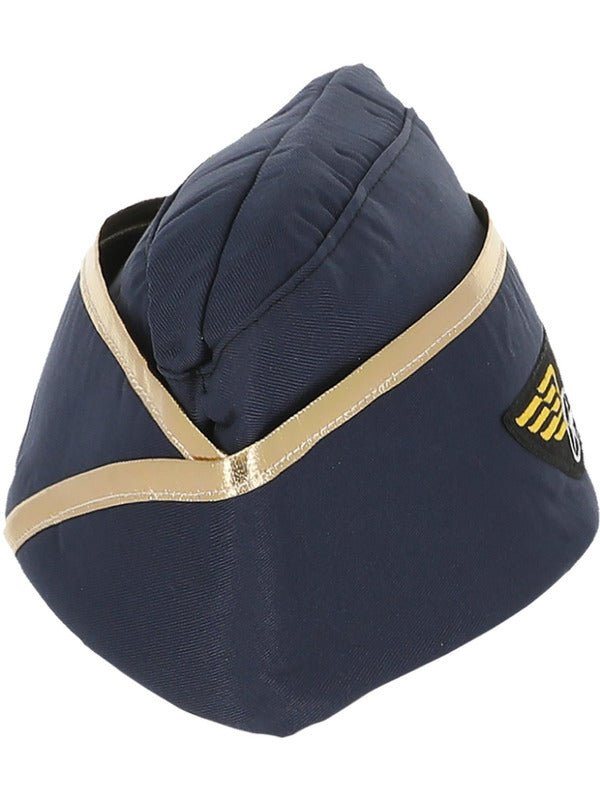 Air Hostess Hat, Blue - Adult Weekender