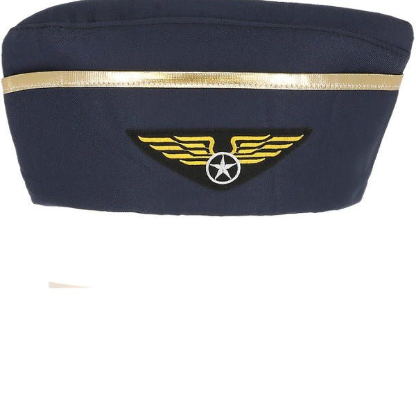 Air Hostess Hat, Blue - Adult Weekender
