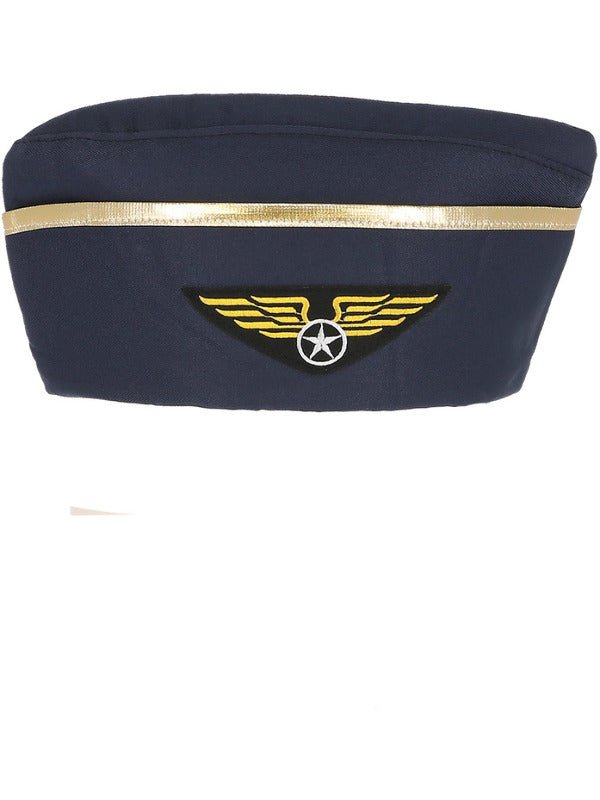 Air Hostess Hat, Blue - Adult Weekender
