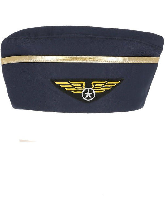 Air Hostess Hat, Blue - Adult Weekender
