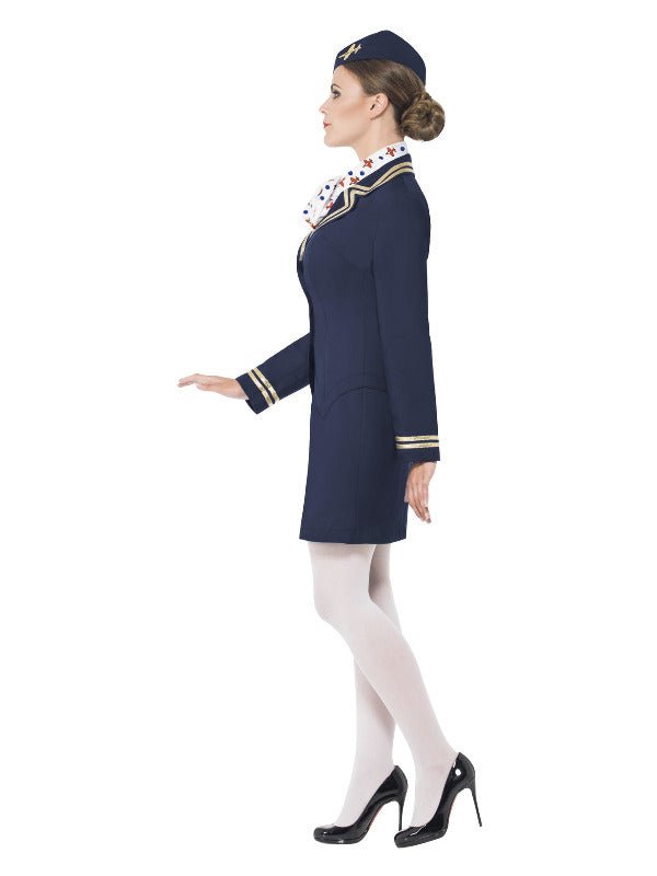 Airways Attendant Costume, Blue - Adult Weekender