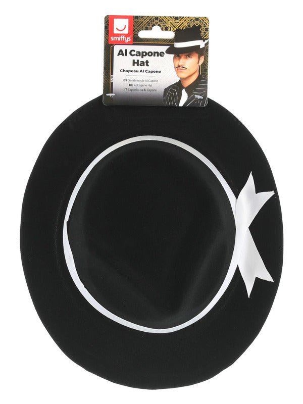 Al Capone Hat, Black - Adult Weekender