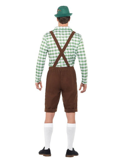 Alpine Bavarian Costume, Green & Brown - Adult Weekender