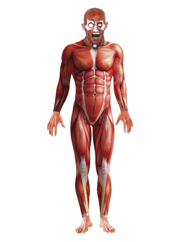 Anatomy Man Costume, Red - Adult Weekender