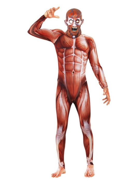 Anatomy Man Costume, Red - Adult Weekender