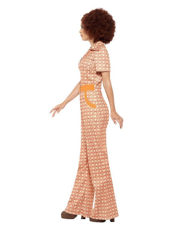Authentic 70s Chic Costume, Orange - Adult Weekender