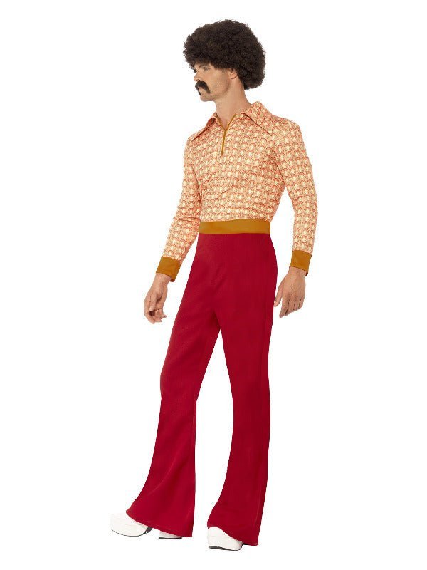 Authentic 70s Guy Costume, Red - Adult Weekender