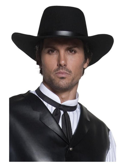 Authentic Western Gunslinger Hat, Black - Adult Weekender