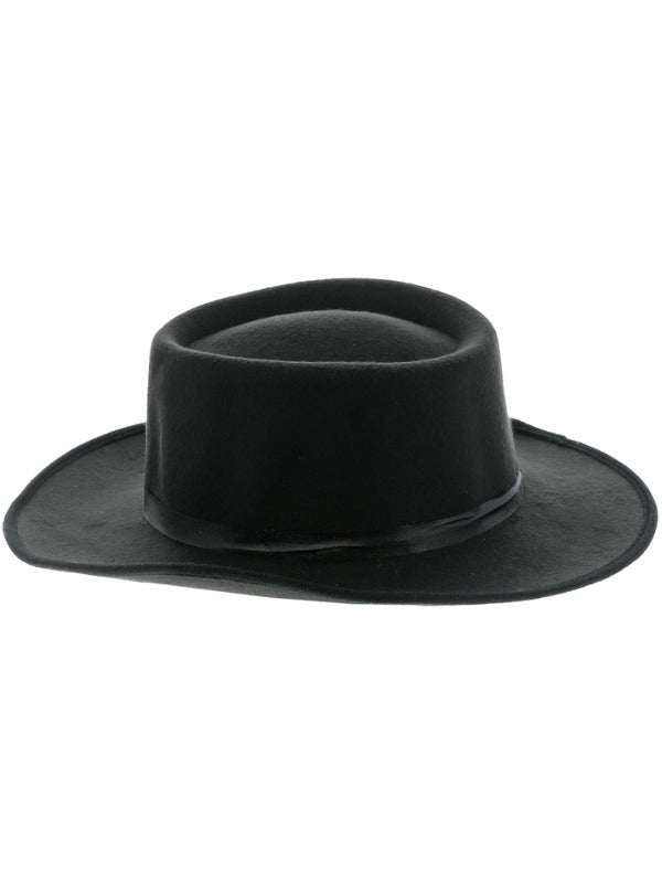 Authentic Western Gunslinger Hat, Black - Adult Weekender