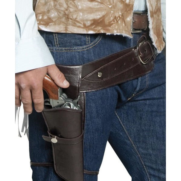 Authentic Western Wandering Gunman Belt & Holster, - Adult Weekender