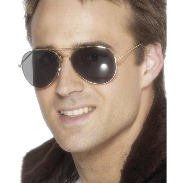 Aviator Specs, Gold - Adult Weekender