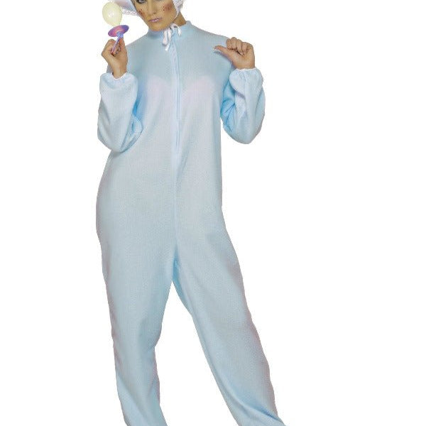 Baby Boy Romper Costume, Blue - Adult Weekender