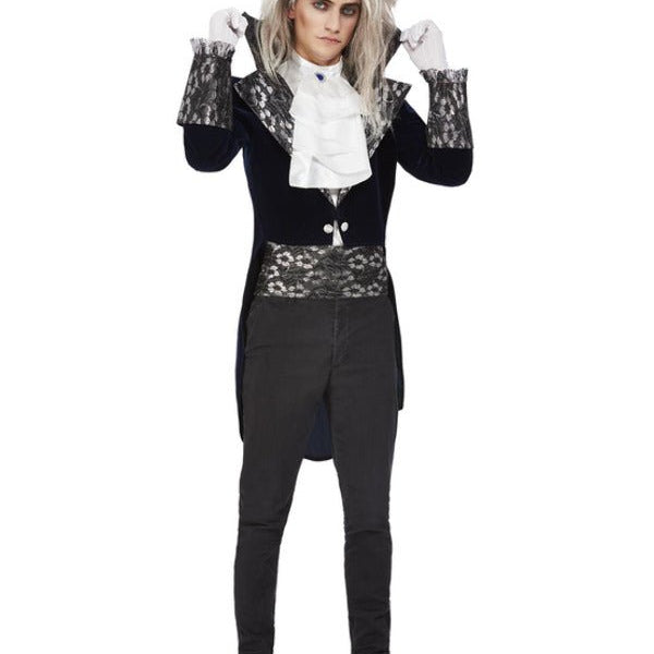 Baroque Goblin King Costume, Blue - Adult Weekender