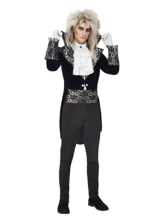Baroque Goblin King Costume, Blue - Adult Weekender