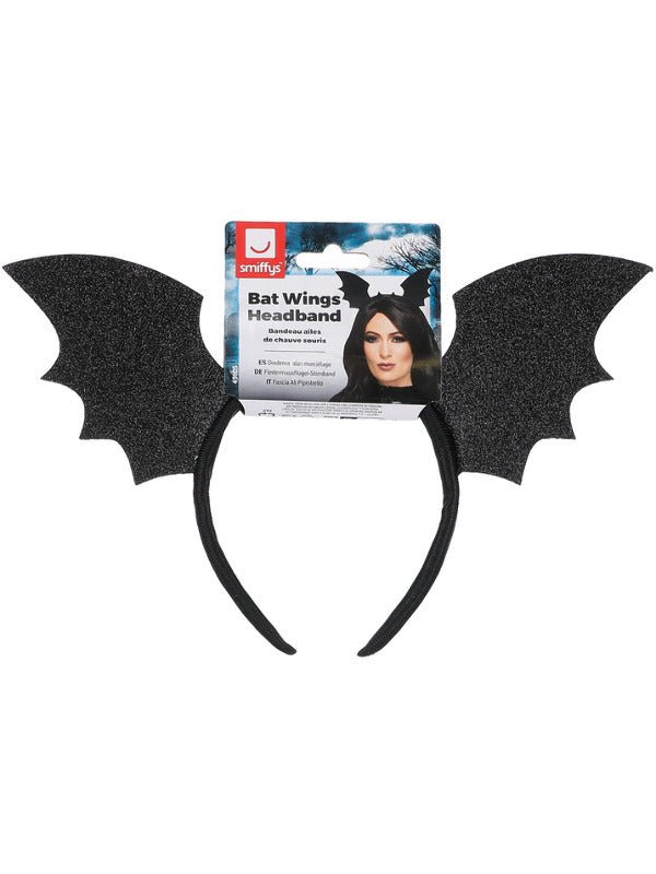 Bat Wings Headband, Black - Adult Weekender