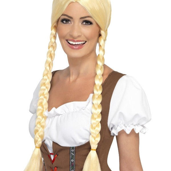 Bavarian Beauty Wig, Blonde - Adult Weekender