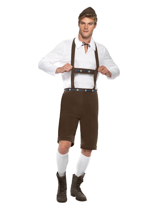 Bavarian Man Costume, Brown - Adult Weekender