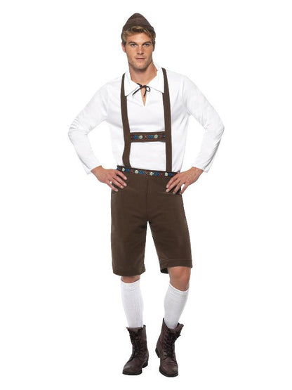 Bavarian Man Costume, Brown - Adult Weekender