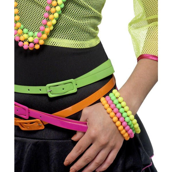 Beaded Bracelets, Neon - Adult Weekender