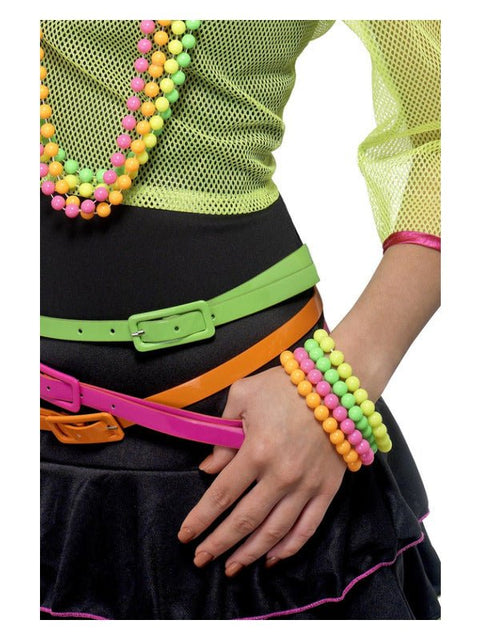 Beaded Bracelets, Neon - Adult Weekender
