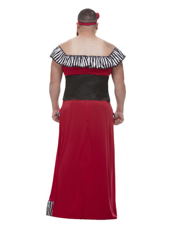 Bearded Lady Costume, Red - Adult Weekender