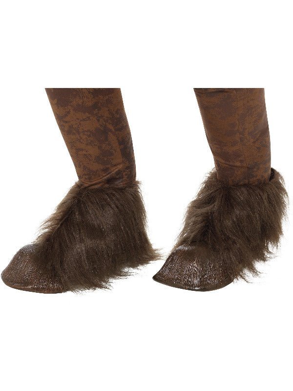 Beast / Krampus Demon Hoof Shoe Covers, Brown - Adult Weekender