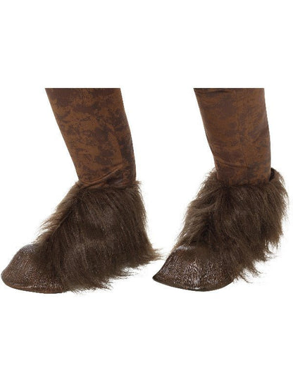 Beast / Krampus Demon Hoof Shoe Covers, Brown - Adult Weekender