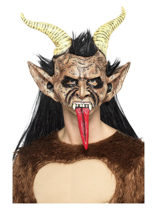 Beast / Krampus Demon Mask, Brown - Adult Weekender