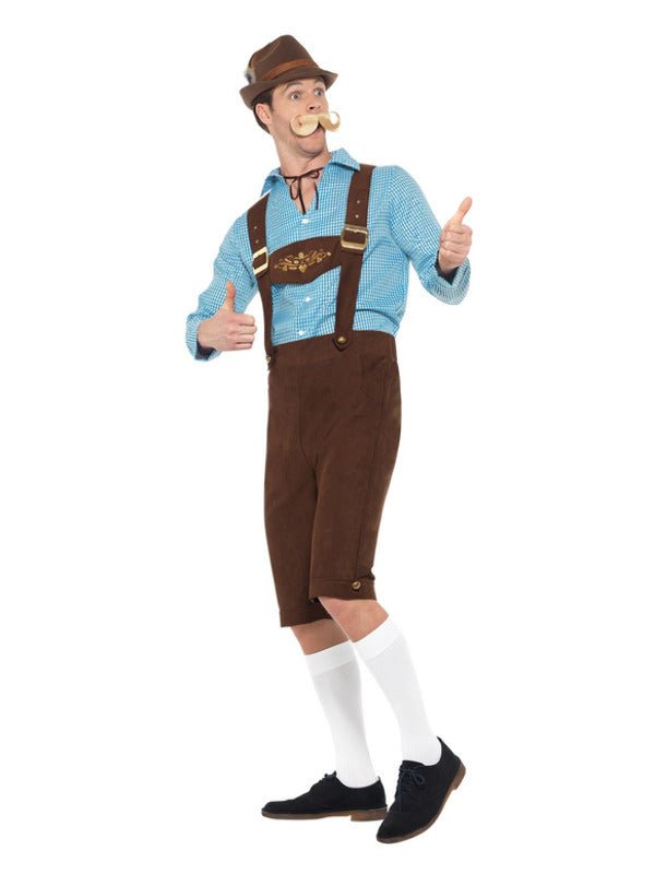 Beer Fest Costume, Blue &amp; Brown - Adult Weekender