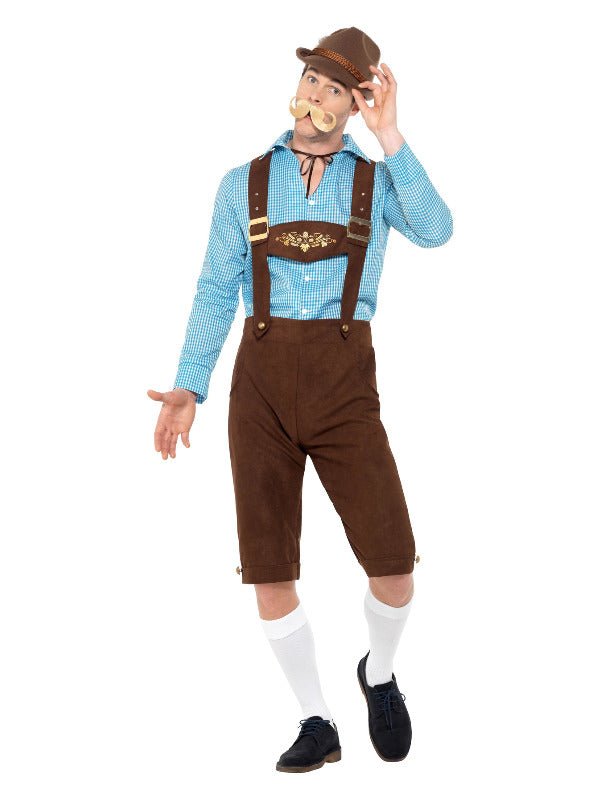 Beer Fest Costume, Blue &amp; Brown - Adult Weekender
