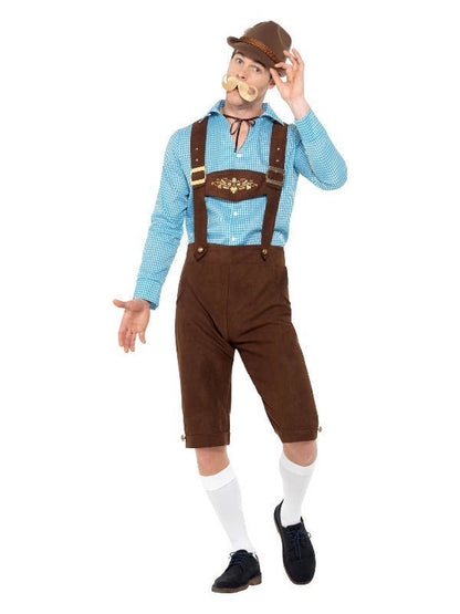 Beer Fest Costume, Blue & Brown - Adult Weekender