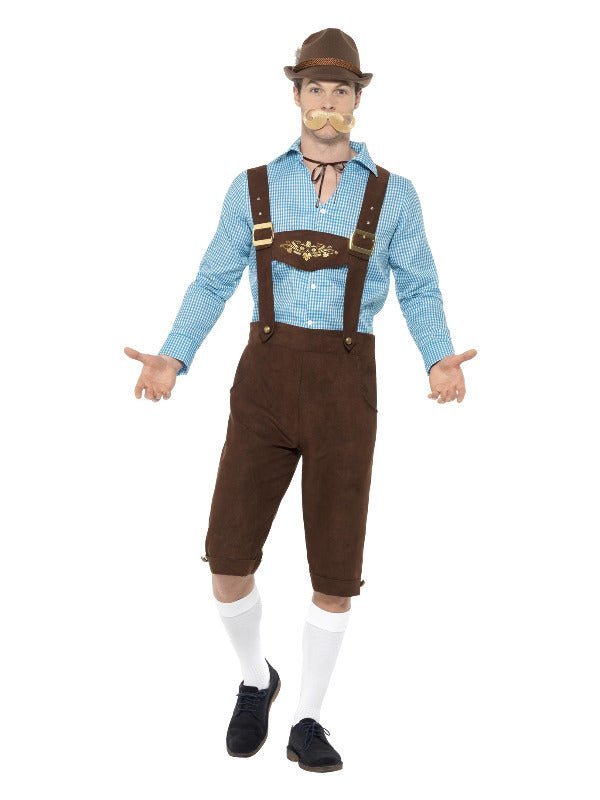 Beer Fest Costume, Blue & Brown - Adult Weekender