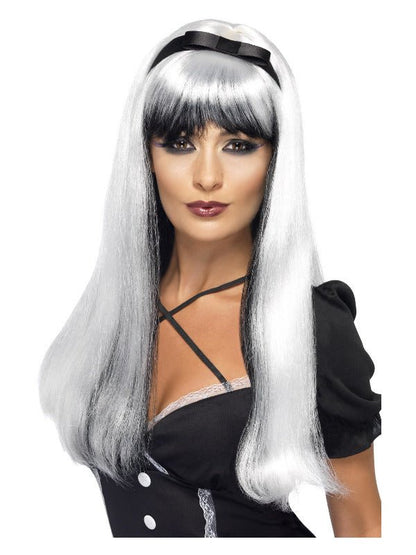 Bewitching Wig, White &amp; Black - Adult Weekender