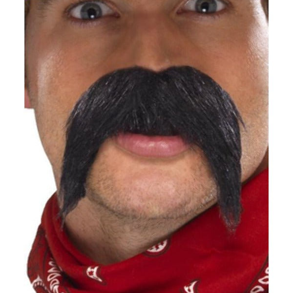 Big & Bushy Gringo Tash, Black - Adult Weekender