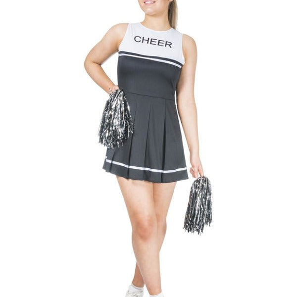 Black Cheerleader Costume, Black - Adult Weekender