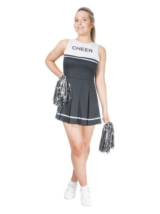 Black Cheerleader Costume, Black - Adult Weekender