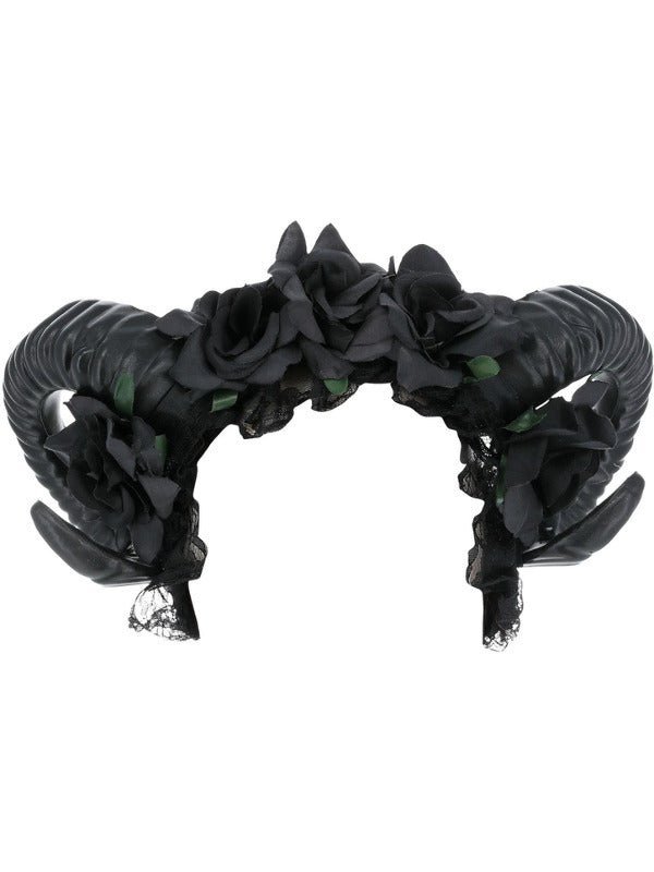 Black Demon Floral Headband - Adult Weekender