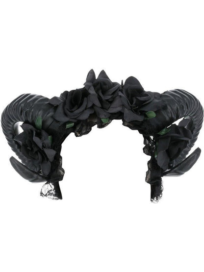 Black Demon Floral Headband - Adult Weekender