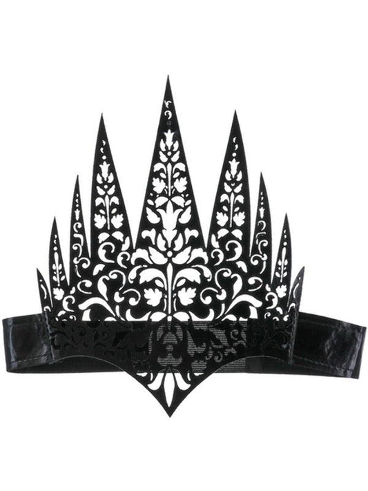 Black Filigree Queen Crown Headband - Adult Weekender