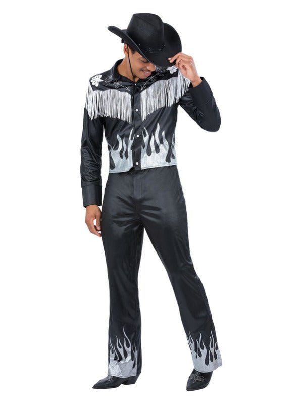 Black Glamorous Cowboy Costume - Adult Weekender