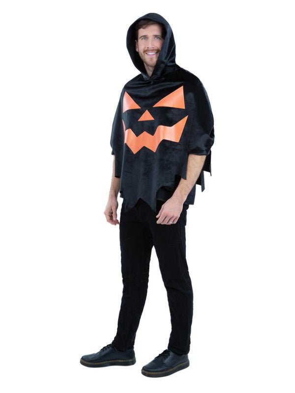 Black Pumpkin Poncho, Adult Unisex - Adult Weekender