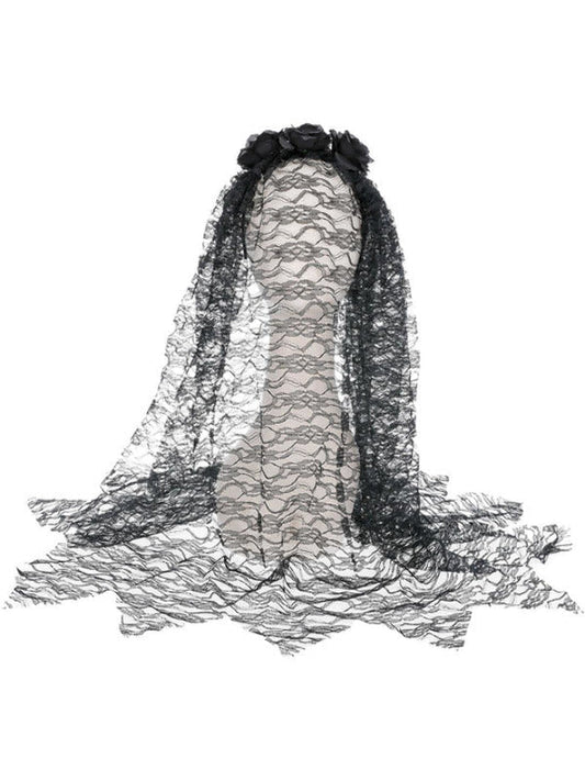 Black Widow Veil, Black - Adult Weekender
