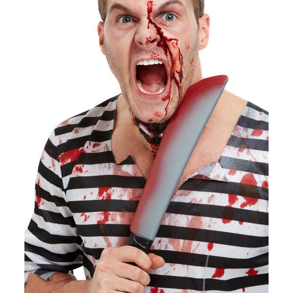 Bloodied Knife Prop, Silver - Adult Weekender
