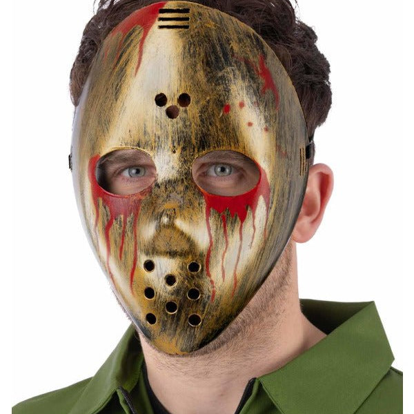Bloody Metallic Hockey Mask - Adult Weekender