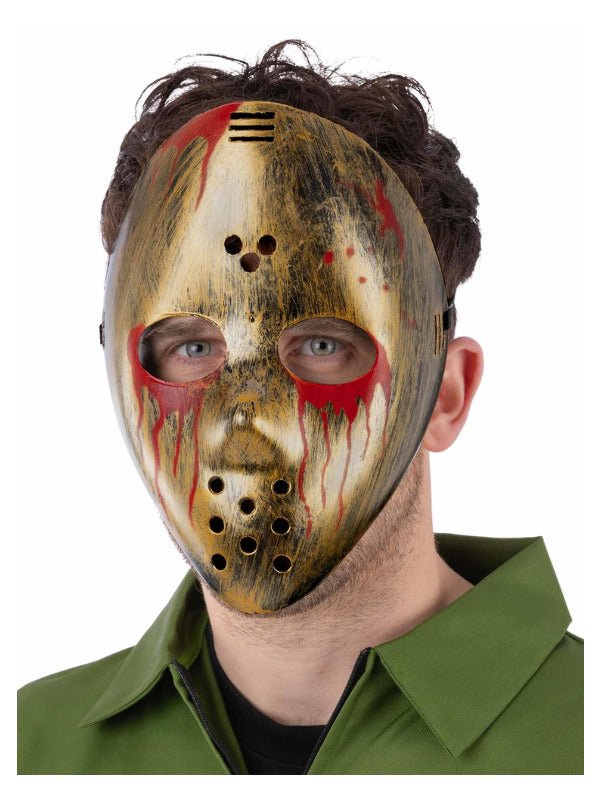 Bloody Metallic Hockey Mask - Adult Weekender