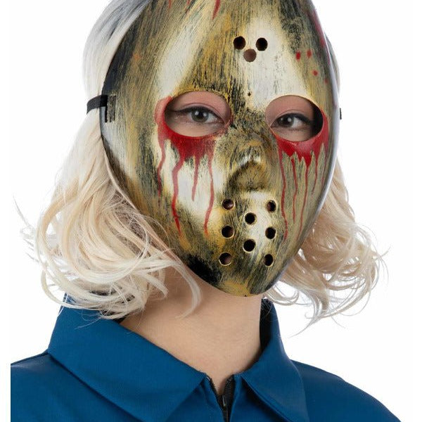 Bloody Metallic Hockey Mask - Adult Weekender