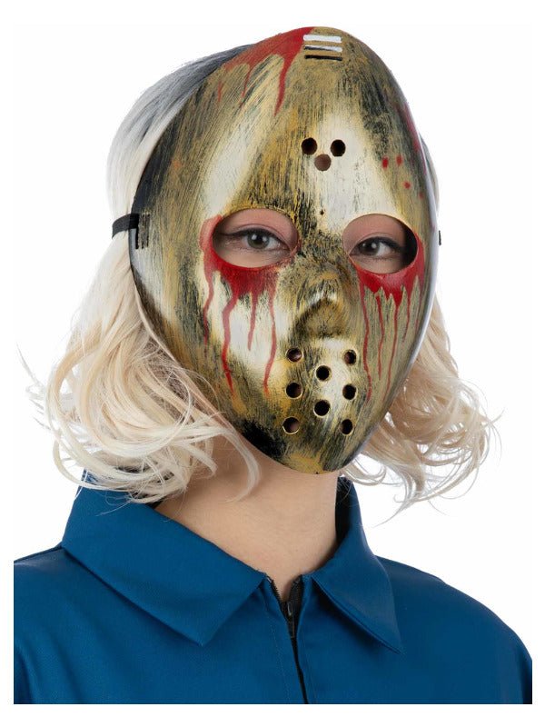 Bloody Metallic Hockey Mask - Adult Weekender