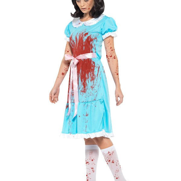 Bloody Murderous Twin Costume, Blue - Adult Weekender